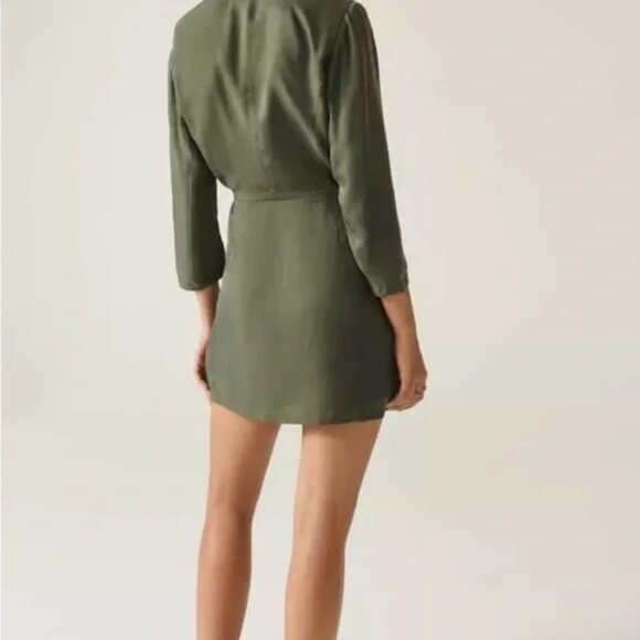 ba&sh Arya green Tuxedo Blazer Dress size 3 (US: Large) FR: 40 - Picture 5 of 9
